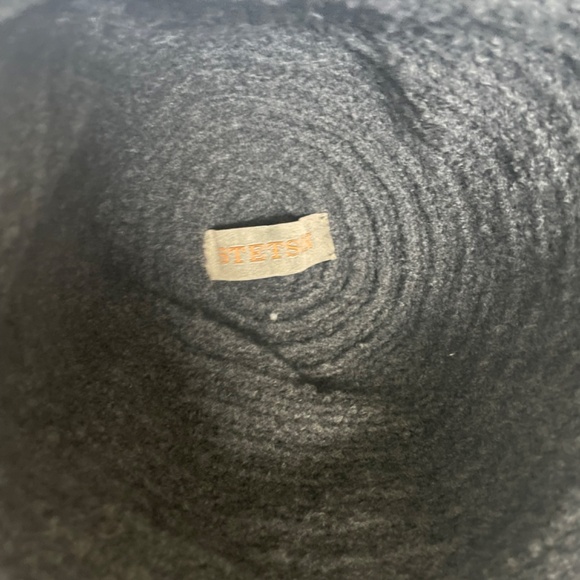 Vintage Wool/Cashmere Charcoal Gray Women's Stetson Bucket Hat - Picture 4 of 5